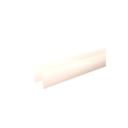 Pliage U aluminium blanc RAL 9010 - Epaisseur 0,7 mm - longueur 2 mètres - A: 320 mm - B: 330 mm - C:20 mm