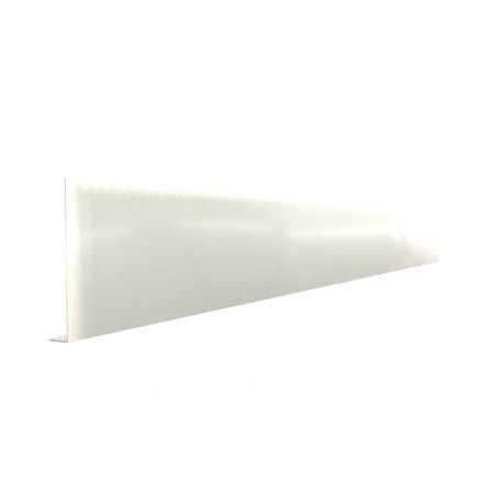 Pliage L aluminium Blanc RAL 9010 - Longueur 2 mètres - A: 170 mm - B: 20 mm