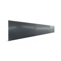 Pliage L aluminium Gris anthracite RAL 7016 - longueur 2 mètres - A : 400 mm - 70 mm 