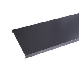 Couvertine aluminium Gris anthracite RAL 7016 (1 mm)- longueur 2 mètres - Développé 420 mm ( largeur intérieure 400 mm )